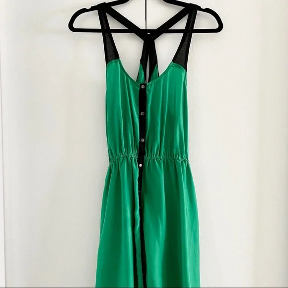 Silence + Noise Strappy Green Mini Dress - Picture 2 of 5